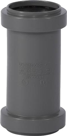 Ostendorf Skyvemuffe Avløp PP Grå 40mm