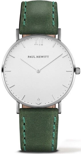 Paul Hewitt Dameklokke PH 6455226K Sailor Line Sølvfarget/Lær Ø36