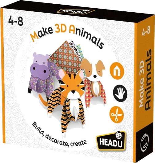 Headu Montessori Lag Dine Egne Fantastiske 3d Dyr Byggesett 4+ År