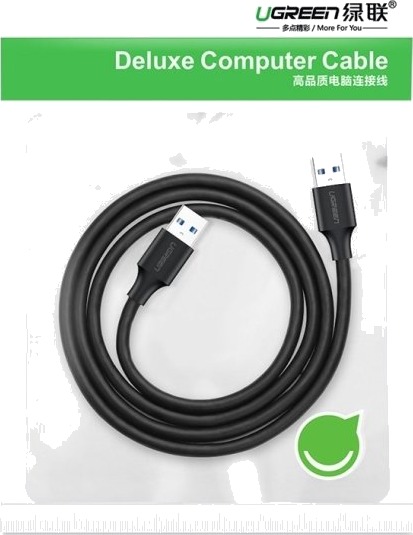 Usb Kabel Ugreen Usb A Til Usb A 1 M Svart Ugr391blk