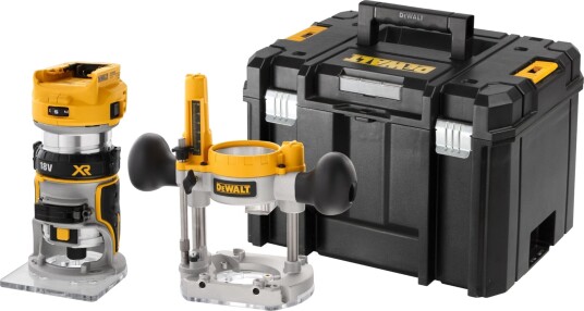 Dewalt håndoverfres 18v xr børsteløs 8mm  1/4"  - naken i tstak