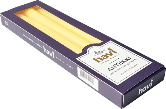 Havi Havi Antique Taper Candle Lemon 8H   Yellow   H:28CM