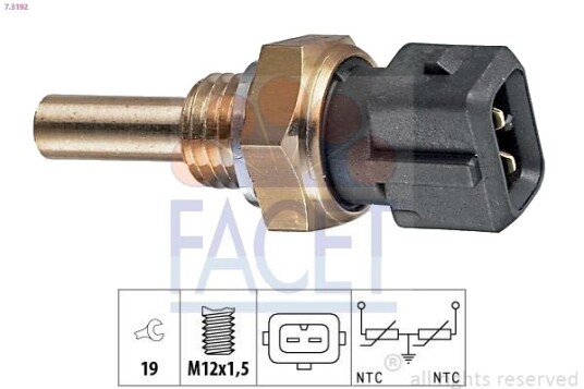 Sensor, motortemperatur FACET 7.3192