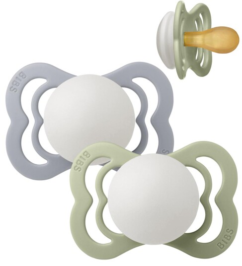Bibs 2pack Supreme Night Latex Smokker Sage/cloud