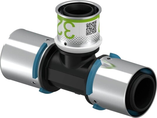 Uponor S-Press Kompositt T-rør 40-32-40mm for Byggematerialer