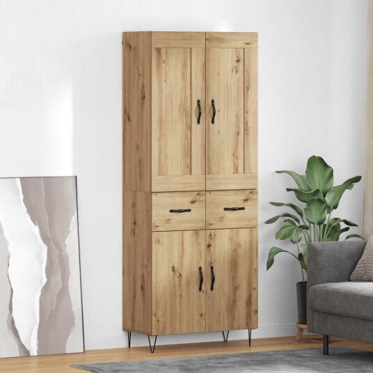 Høyskap med skuff Artisan Eik 69,5 x 34 x 180 cm Konstruert tre Høyskap med skuff Artisan Eik 69,5 x 34 x 180 cm Konstruert tre