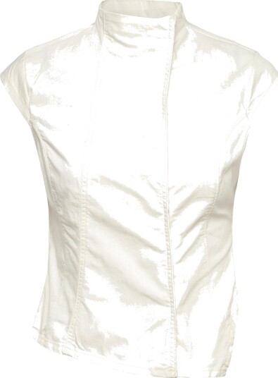 Weekday Structured Asymmetric Cotton Top   White   36