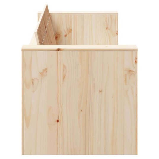 Hage Sofa 3-seter Naturlig Massivt Furutre Medium Holdbar