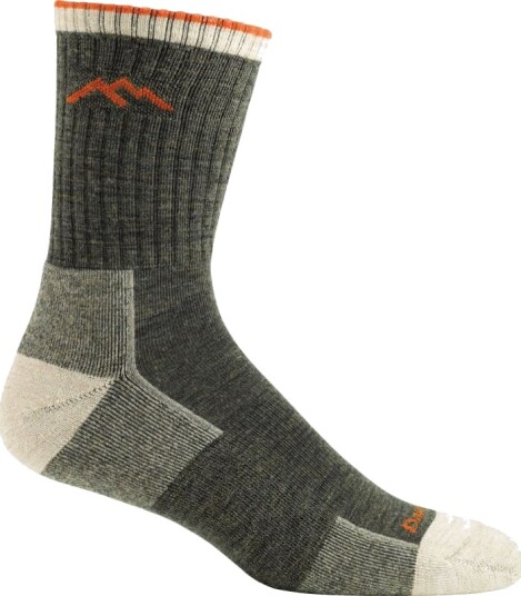 Darn Tough Men's Hiker Micro Crew Sock Cushion S (38-40 . 5 ) , Olive