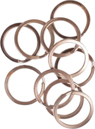 Infinity Hearts Infinity Hearts Nøkkelring Bred Sølvfarget 20Mm 10 Stk