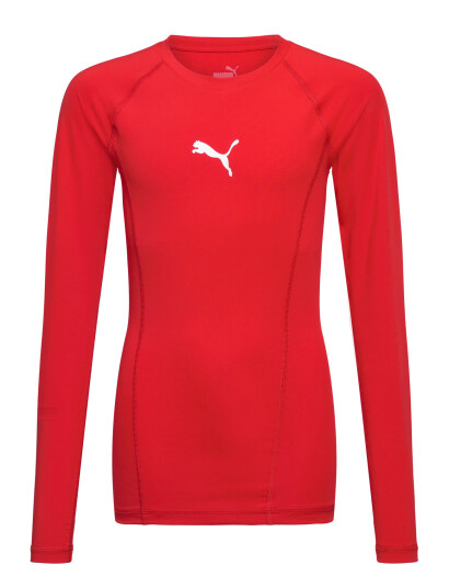 PUMA Liga Baselayer Tee Ls Jr Red 116 PUMA Liga Baselayer Tee Ls Jr Red 116