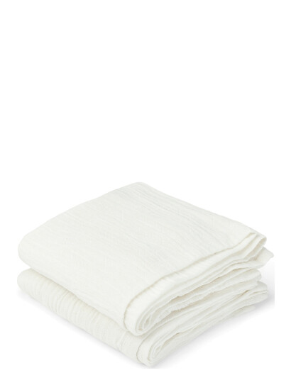 Nuuroo Bao Muslin Cloth 2-Pack Solid - White - ONE SIZE