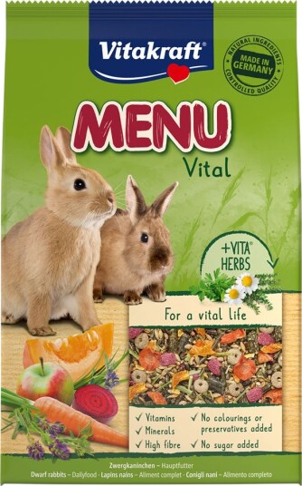 Vitakraft Meny Vital Dvergkaniner 2 X 5 kg Vitakraft Meny Vital Dvergkaniner 2 X 5 kg