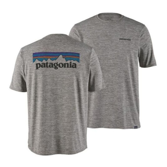 Patagonia  M´S Cap Cool Daily Graphic Shirt Herre, PLFE P-6 Logo: Feather Grey, M