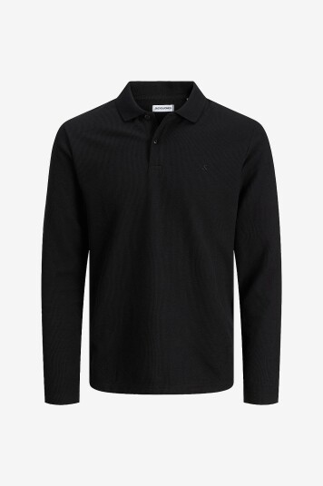 Jack & Jones - Pologenser jjeAustin Polo LS - Svart