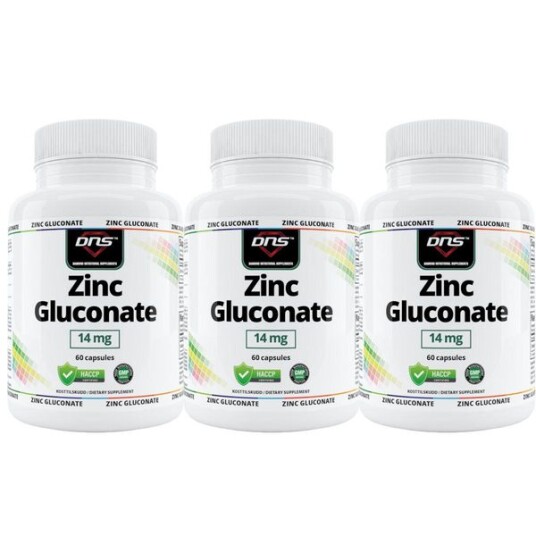3 pack Zinc Gluconate 3 x 60 kapsler 3 pack Zinc Gluconate 3 x 60 kapsler