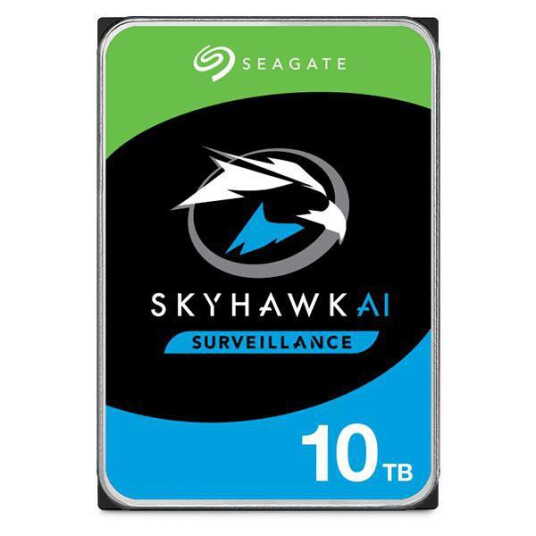 Seagate SkyHawk AI Intern harddisk 3.5" SATA III 6 Gb/s 10TB Seagate SkyHawk AI Intern harddisk 3.5" SATA III 6 Gb/s 10TB