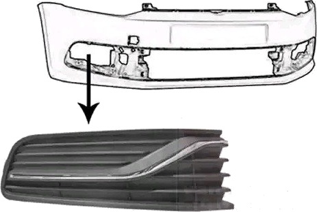 VAN WEZEL 5814592 Ventilasjonsgitter