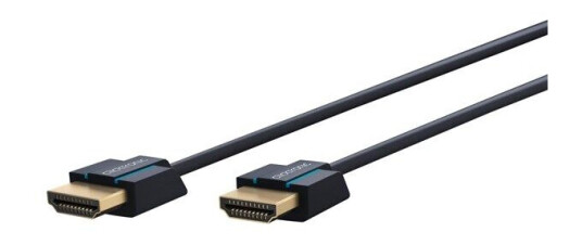 ClickTronic Ultraslim 3m HDMI-kabel med Ethernet, 4K High Speed, Blå ClickTronic Ultraslim 3m HDMI-kabel med Ethernet, 4K High Speed, Blå