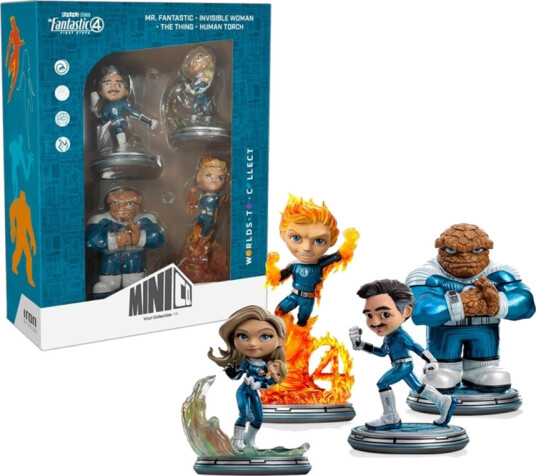 Fantastic Four: First Steps MiniCo Metallic 4 Pack AE Exclusive