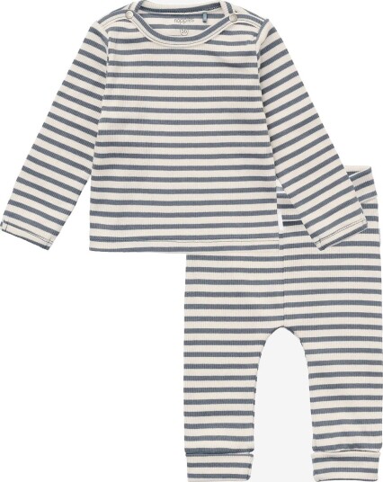 Noppies Set Top Ls Pants Stripe STORMY WEATHER 56