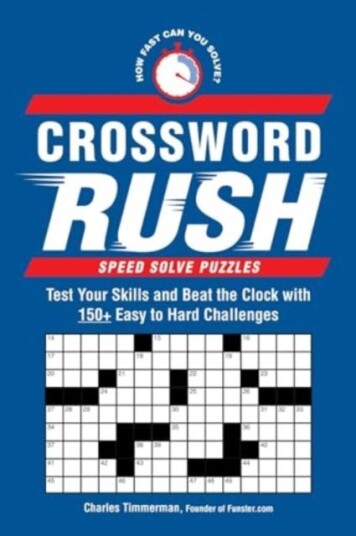 Crossword Rush Test Your Skills and Beat the Clock with 150+ Easy to Hard Challenges