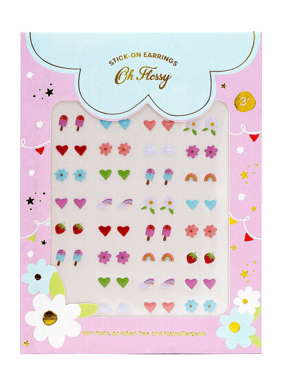 OH FLOSSY Stick On Earrings |Multi/patterned |1 SHEET OH FLOSSY Stick On Earrings |Multi/patterned |1 SHEET