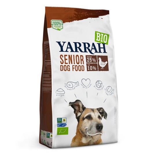 Yarrah 10 kg Bio Hundefôr Til Spesialpris! 10 kg Senior Kylling