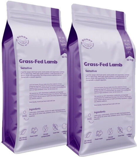 Buddy Grass Fed Lamb 2X12Kg
