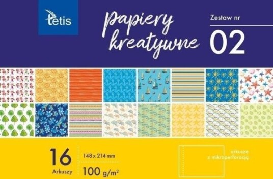 Tetis Kreative Papirer A5/16K Sett 2