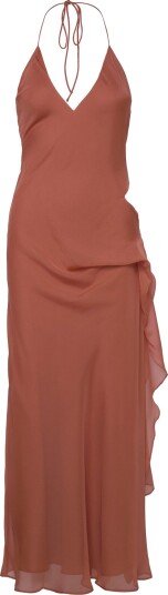 Bardot Cyrel Cut Out Maxi Dress   Orange   XL