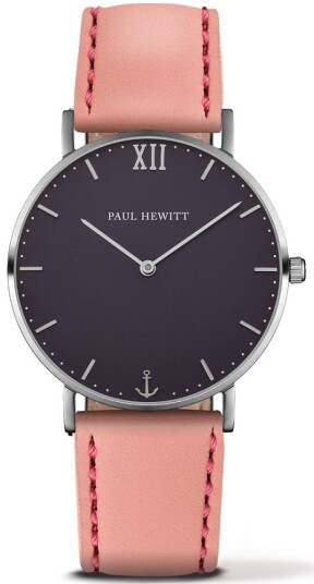 Paul Hewitt Dameklokke PH 6455246K Sailor Line Sort/Lær Ø39 mm