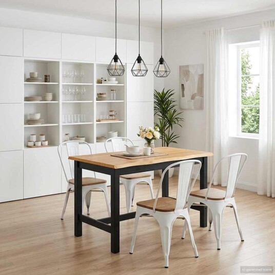 VidaXL Høy Barbord EKAI Svart 112 x 70 x 91 cm Heltre furu VidaXL Høy Barbord EKAI Svart 112 x 70 x 91 cm Heltre furu