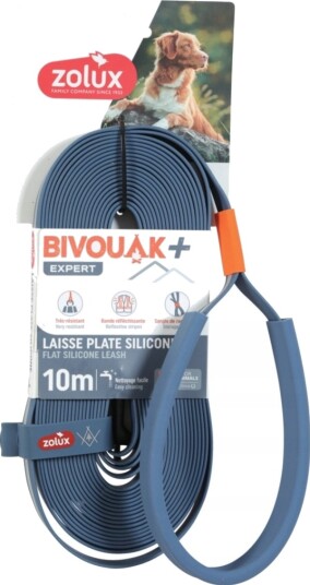 Zolux Bivouak Flat Hundebånd Blå 10 M