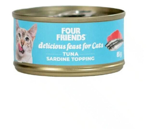 Four Friends Våtfôr til katt med tunfisk og sardiner 85 g
