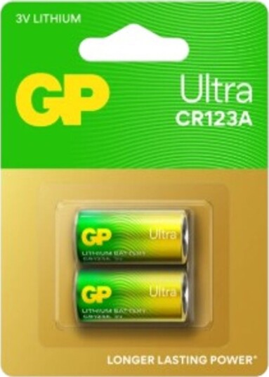 GP Batteries CR123A 3V Litiumbatteri 2-pakning
