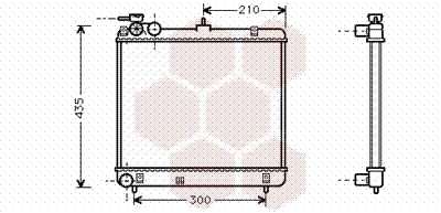 VAN WEZEL 82002051 Radiator motorkjøling