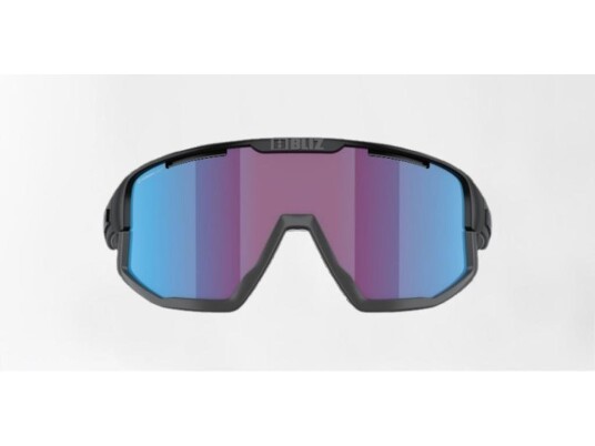 Bliz Fusion Small 25 sykkelbriller rose/violet mirror blue lens matte black