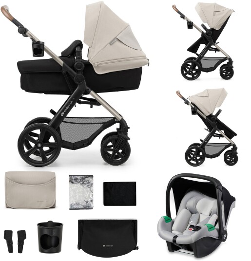 Kinderkraft 3 i 1 MOOV CT MINK PRO GREY barnevogn