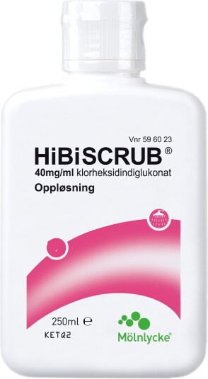 Hibiscrub 40 mg/ml oppløsning 250 ml