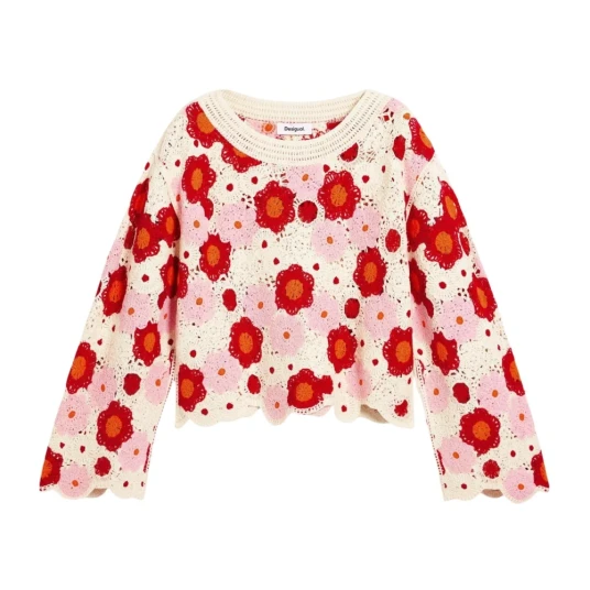 Desigual, Dame, Strikkevarer, Flerfarget, L,
