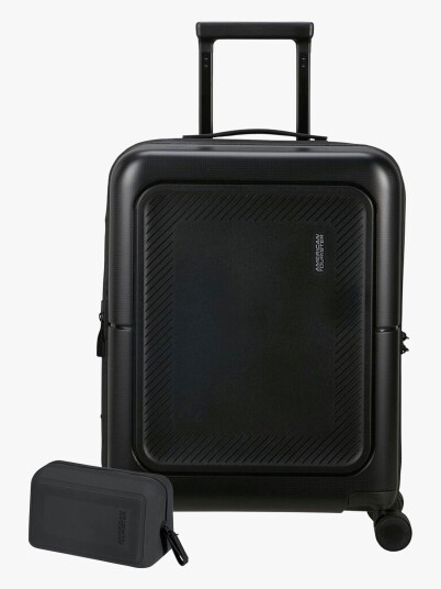 American Tourister Dashpop Koffert 41-47L &  Toalettmappe POP, True Black
