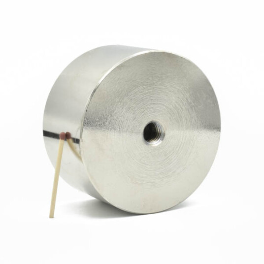 SuperMagneter Pot Magnet Ø 85 X 45 Mm Med M12 Gjenge - Ekstrem Kraftig Magnet