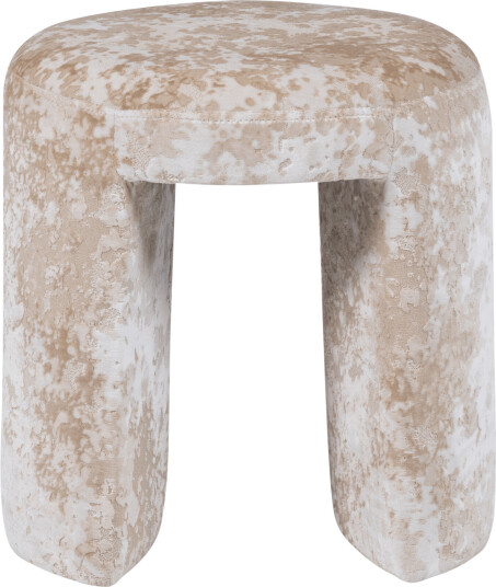 Polstret krakk Charlie 45 cm rundt - Beige Polstret krakk Charlie 45 cm rundt - Beige
