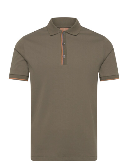Mos Mosh Gallery Mmgharvey Polo Ss Tee Khaki green M