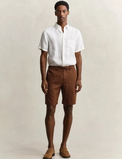 GANT Reg Linen Ds Shorts Brown XXXL GANT Reg Linen Ds Shorts Brown XXXL