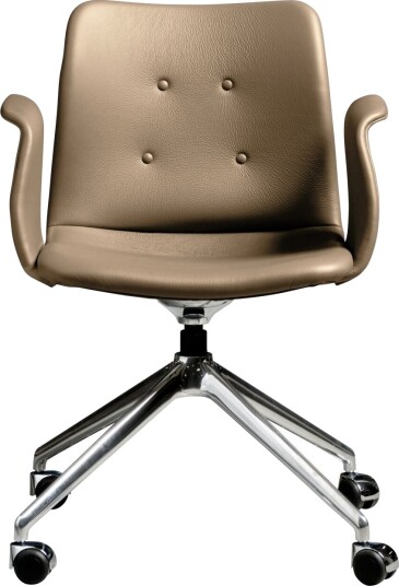 Sibast Furniture Bent Hansen Primum 4 stjerners Spisestol med Hjul Polert stål/Zenso 3 228