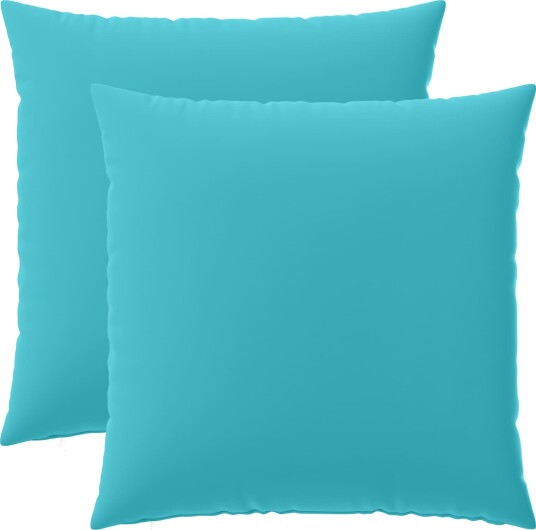 vidaXL Putetrekk 2 pcs HEERLEN Turkis 65 x 65 cm Polyester