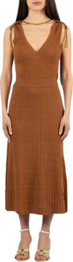 Elisabetta Franchi Dame Kjoler Brun L, Elisabetta Franchi Dame Kjoler Brun L,