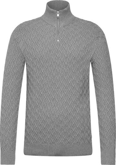 Lindbergh | Recycle Structure Knit 1/2 Ziprecycle Structure Knit 1/2 Zip | L